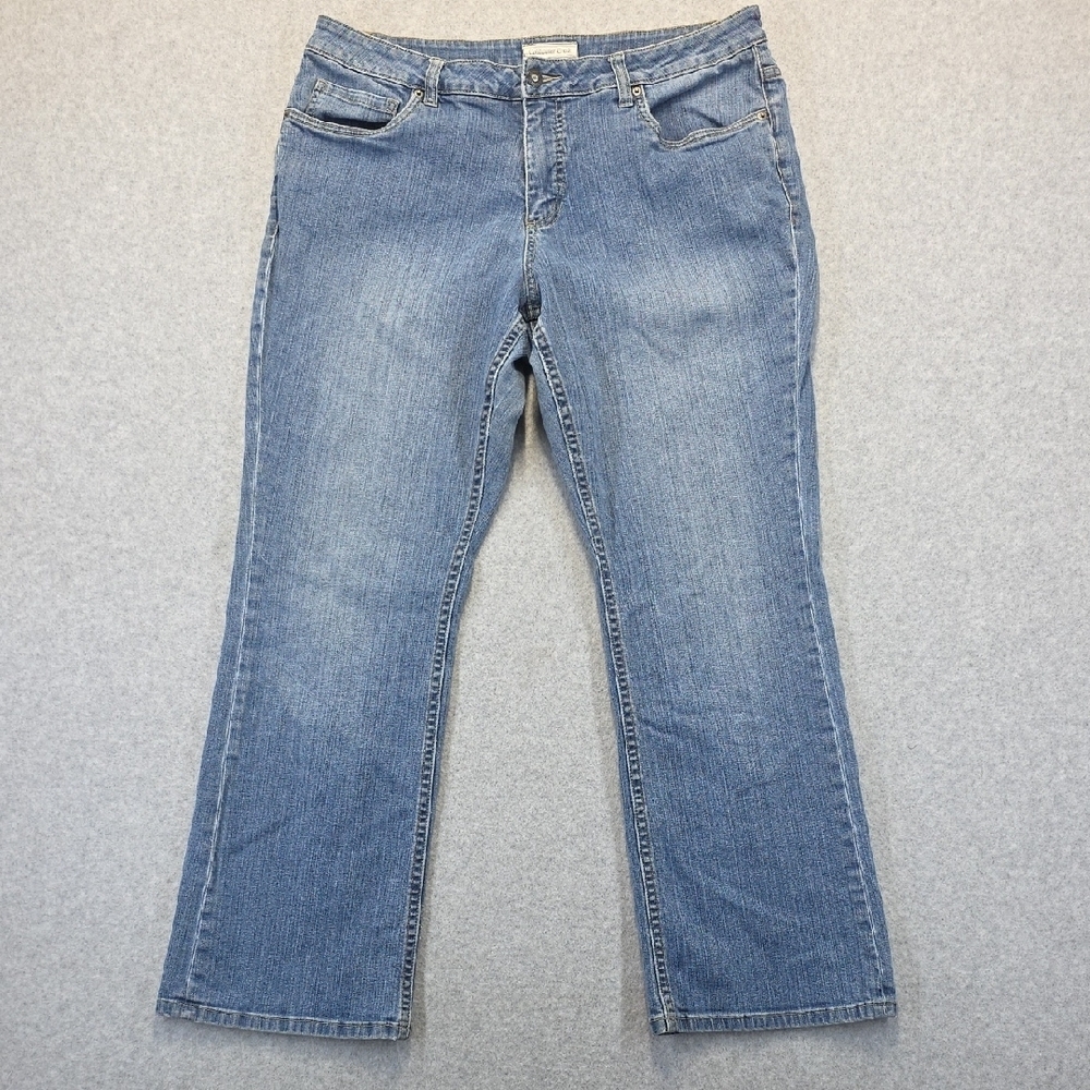 Coldwater Creek Women’s Jeans Petite 16 Bootcut Medium Wash Stretch Denim